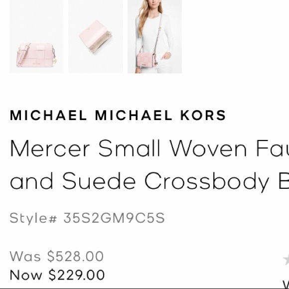 SALE‼️‼️‼️Michael Kors Mercer Clutch Crossbody bag. Color: Pink - Picture 9 of 9